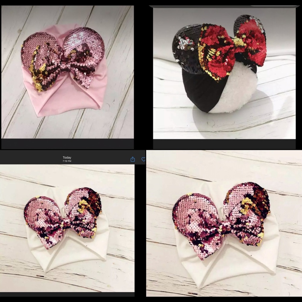 New MinnieMouse Ears Beanie/Hat Multiple Styles